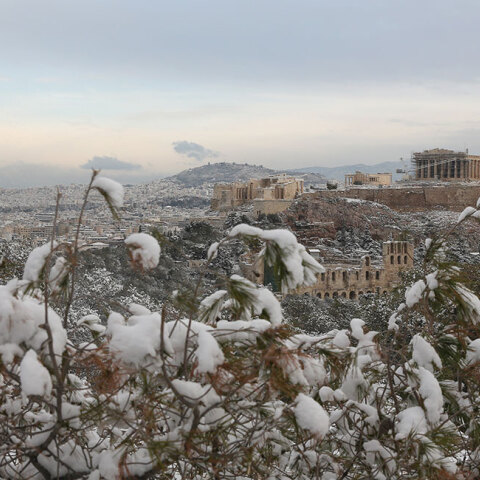 Χιόνια - Αθήνα