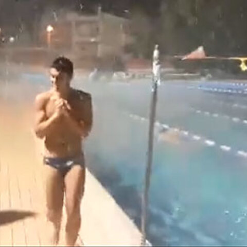 Προπόνηση σε ανοικτή προπόνηση με χιόνι