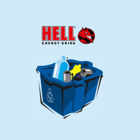 Η HELL ENERGY Drink, ένας από τους πιο δυναμικά αναπτυσσόμενους παίκτες στην αγορά των FMCG προϊόντων, στηρίζει έμπρακτα την Ανακύκλωση Συσκευασιών στους Μπλε Κάδους.