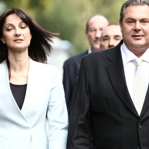 Έλενα Κουντουρά και Πάνος Καμμένος