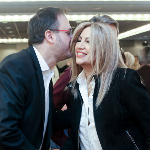 Θανάσης Θεοχαρόπουλος και Φώφη Γεννηματά