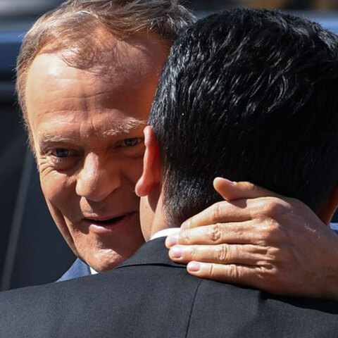 Ντόναλντ Τουσκ και Ζόραν Ζάεφ