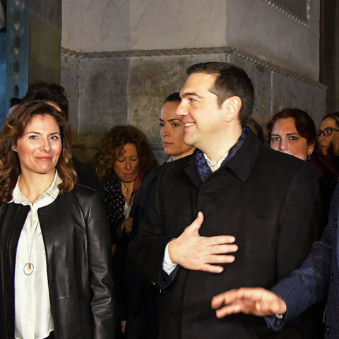 Μπέτυ Μπαζιάνα - Αλέξης Τσίπρα στην Αγιά Σοφιά