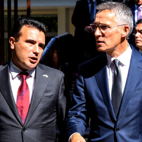 Ζόραν Ζάεφ και Γενς Στόλτενμπεργκ