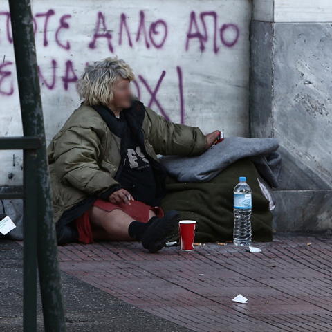 Άστεγη στην Αθήνα