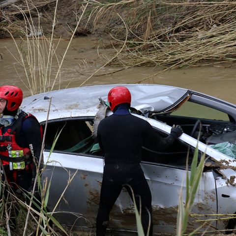 Το αυτοκίνητο στο οποίο επέβαινε η οικογένεια