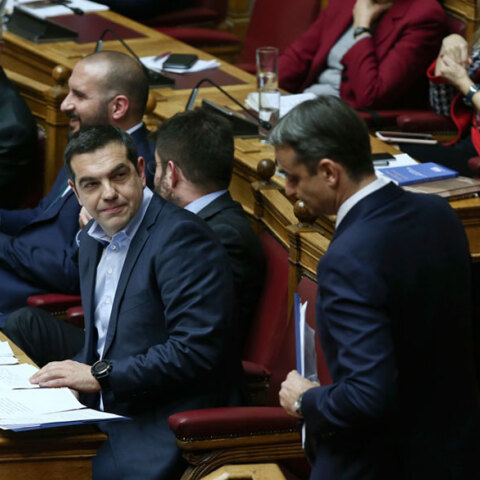 Αλέξης Τσίπρας και Κυριάκος Μητσοτάκης