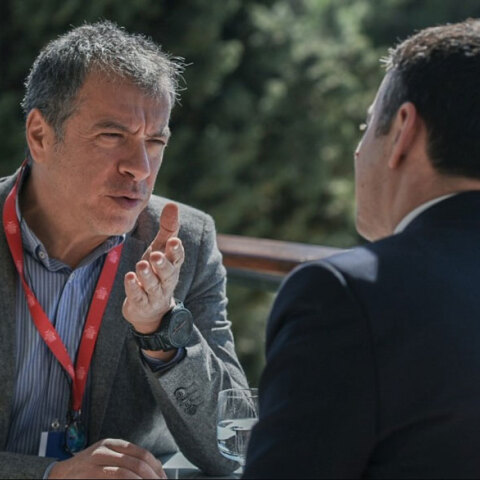 Σταύρος Θεοδωράκης και Νίκολα Ντιμιτρόφ