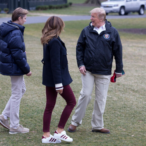 Ντόναλντ, Μελάνια και Μπάρον Τραμπ