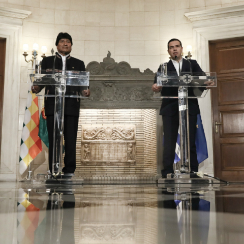 Αλέξης Τσίπρας & Έβο Μοράλες