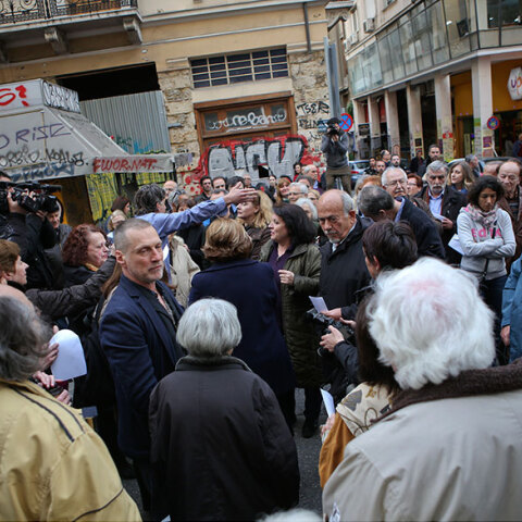 Διαμαρτυρία κατοίκων στα Εξάρχεια