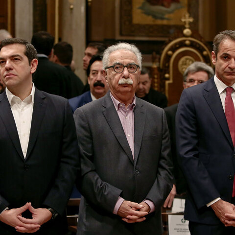 Τσίπρας, Γαβρόγλου, Μητσοτάκης