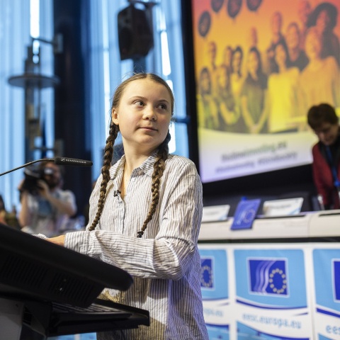 Η σουηδή μαθήτρια Γκρέτα Τούνμπεργκ 