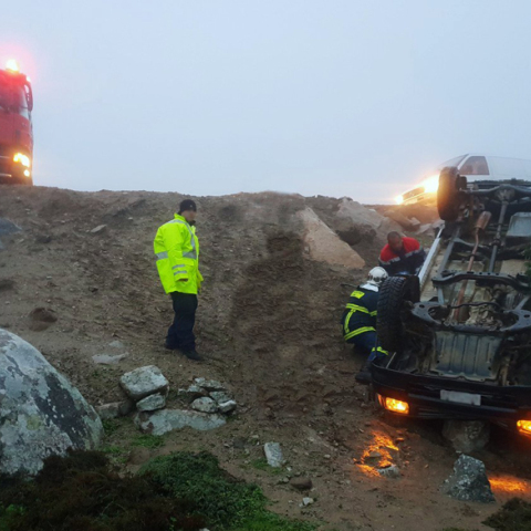 Ανατροπή οχήματος με έναν νεκρό στην Κρήτη