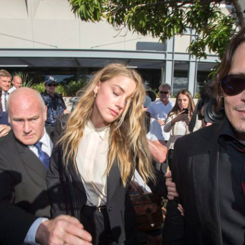 Τζόνι Ντεπ και  Άμπερ Χερντ