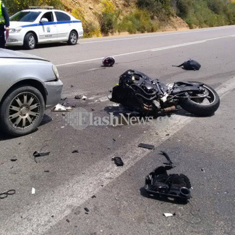 Τροχαίο δυστύχημα με μηχανές στην Κρήτη