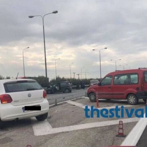 Καραμπόλα στην οδό Λαγκαδά στη Θεσσαλονίκη