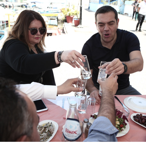 Σε ψαροταβέρνα στο Κερατσίνι το προεκλογικό γεύμα του Αλέξη Τσίπρα 