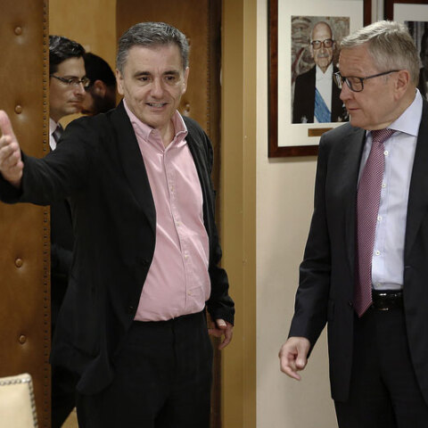 Ευκλείδης Τσακαλώτος - Κλάους Ρέγκλινγκ