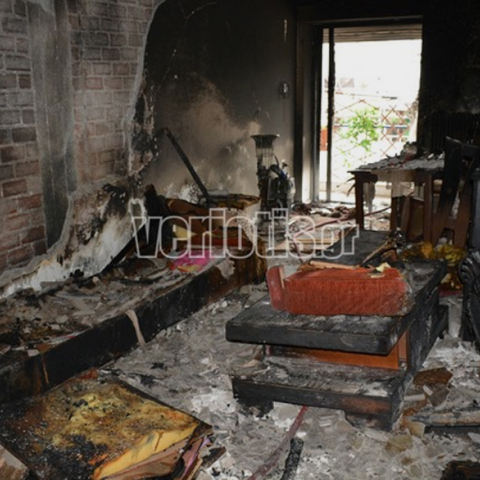 Ολική καταστροφή από τη φωτιά σε διαμέρισμα πολυκατοικίας στη Βέροια