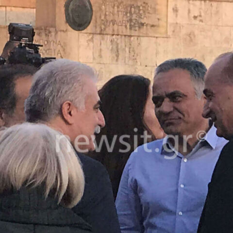 Αρχηγός της ΕΛ.ΑΣ. και του Λιμενικού Σώματος στην προεκλογική συγκέντρωση ΣΥΡΙΖΑ