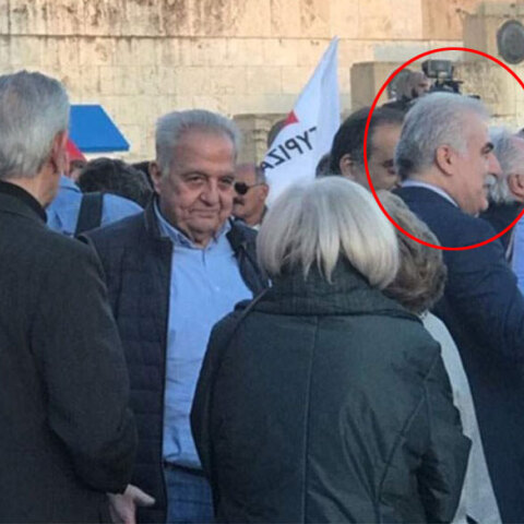 Ο αρχηγός της ΕΛ.ΑΣ, Αριστείδης Ανδρικόπουλος σε ομιλία του Αλέξη Τσίπρα