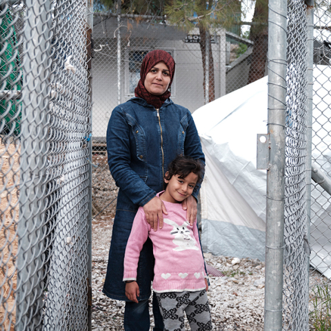 Πρόσφυγες στη Μόρια