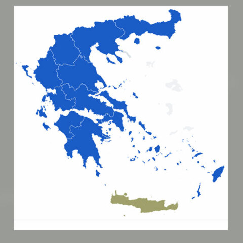 Ο χάρτης των περιφερειακών εκλογών