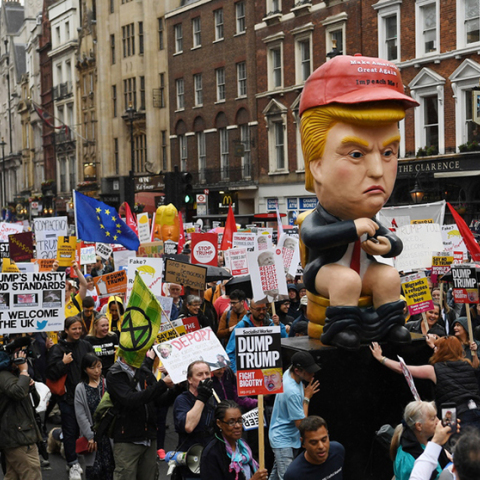 Λονδίνο, Διαδήλωση κατά Τραμπ