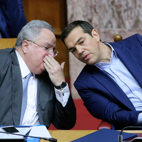 Νίκος Κοτζιάς και Αλέξης Τσίπρας
