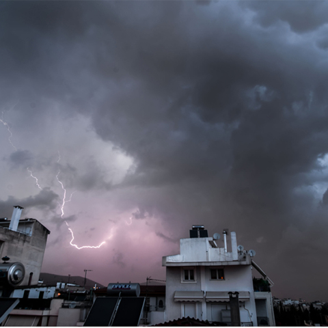 Κεραυνοί στην Αθήνα