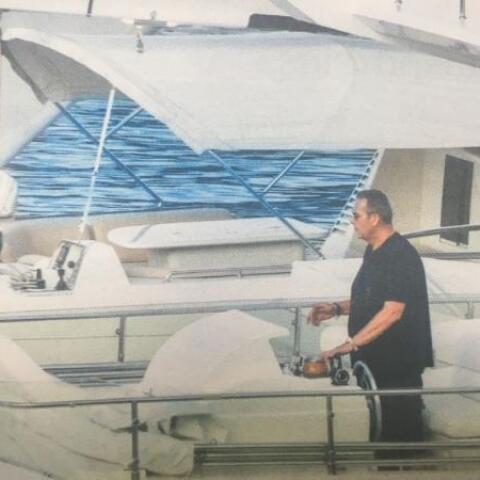 Ο Πάνος Καμμένος στη θαλαμηγό