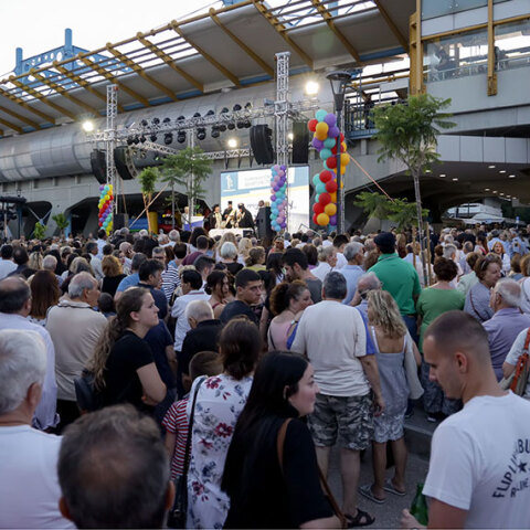 Τελετή εγκαινίων για την «έξυπνη» πλατεία στον σταθμό ΗΣΑΠ «Μαρούσι»
