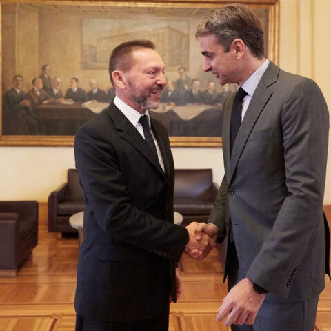 Γιάννης Στουρνάρας και Κυριάκος Μητσοτάκης