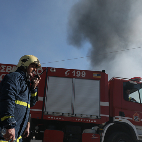 Πυρκαγιά στην Κατερίνη