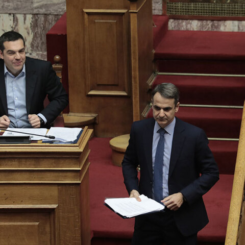 Κυριάκος Μητσοτάκης και Αλέξης Τσίπρας