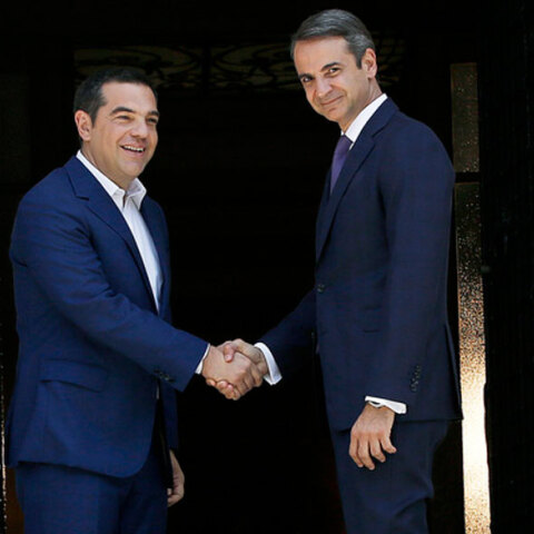 Κυριάκος Μητσοτάκης και Αλέξης Τσίπρας