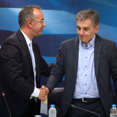 Χρήστος Σταϊκούρας και Ευκλείδης Τσακαλώτος