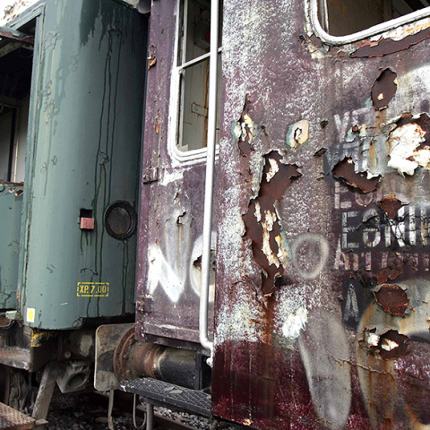 Παλιά βαγόνια του ΟΣΕ