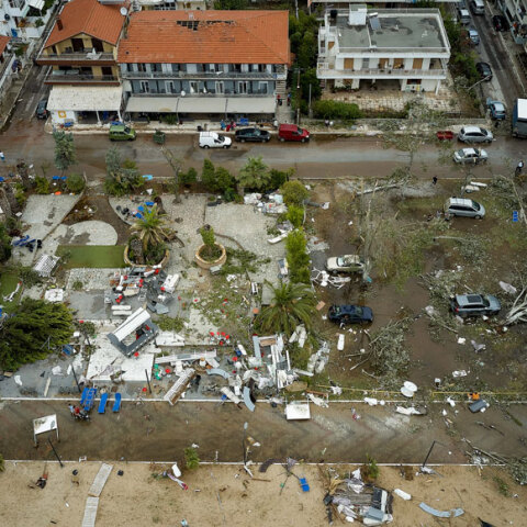 Καταστροφές στη Σωζόπολη Χαλκιδικής