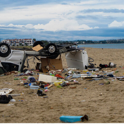Φονική κακοκαιρία στη Χαλκιδική