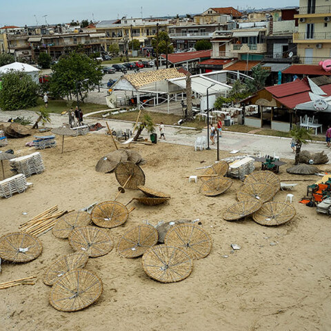Καταστροφές στη Χαλκιδική - Πανοραμική εικόνα