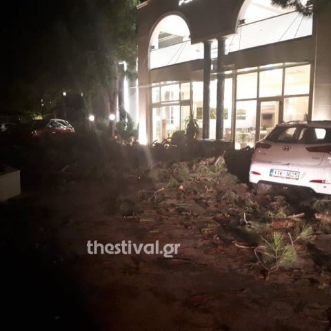 Φονική θεομηνία στη Χαλκιδική