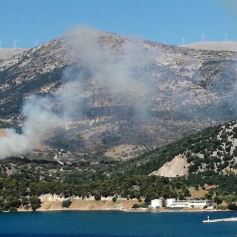 Φωτιά στην Κεφαλονιά.