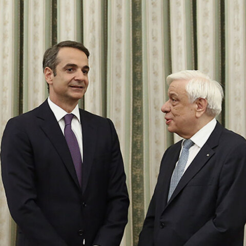 Κυριάκος Μητσοτάκης και Προκόπης Παυλόπουλος