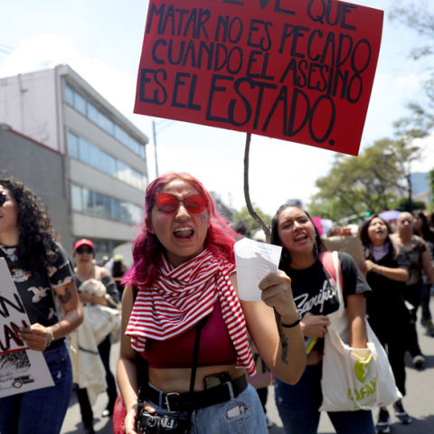 Μεξικό, διαδήλωση γυναικών
