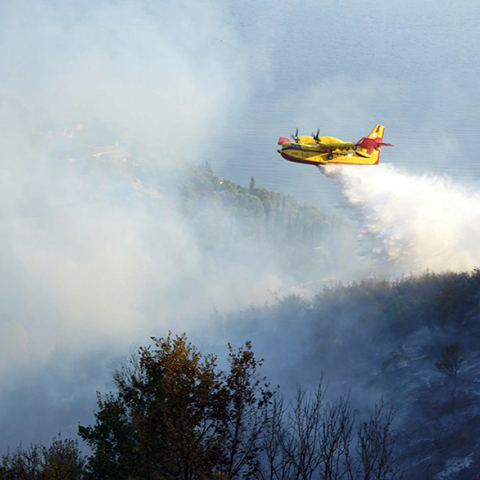 Φωτιά στη νότια Κέρκυρα