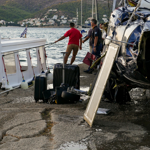 Πτώση ελικοπτέρου στον Πόρο