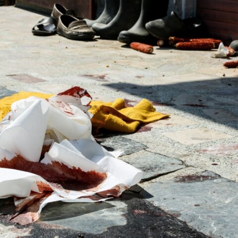 Το σημείο όπου σημειώθηκε το φονικό στην Ποντιάδα Χρυσούπολης Καβάλας  