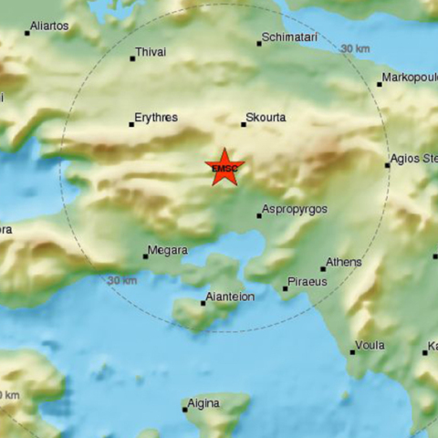 Το επίκεντρο της δόνησης στη Μαγούλα